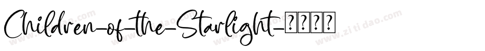 Children-of-the-Starlight字体转换