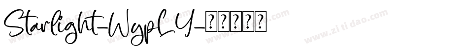 Starlight-WypLY字体转换