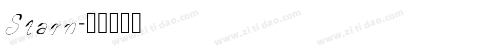 Starn字体转换