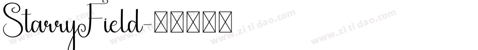 StarryField字体转换