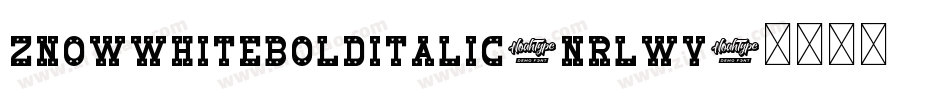 ZnowWhiteBoldItalic-nRLwV字体转换