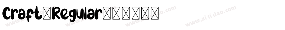 Craft-Regular字体转换