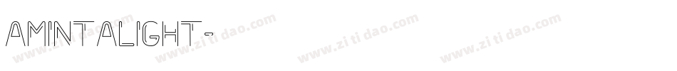 AmintaLight字体转换