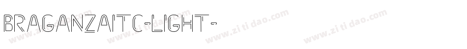 BraganzaITC-Light字体转换