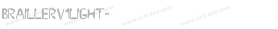 BraillerV1Light字体转换