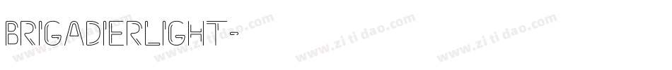 BrigadierLight字体转换