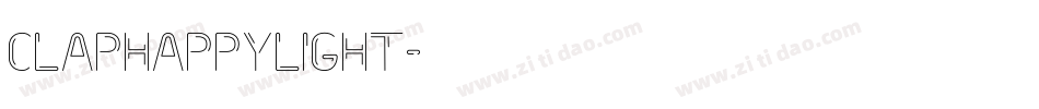 ClaphappyLight字体转换 ClaphappyLight字体转换