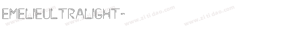 EMELIEULTRALIGHT字体转换