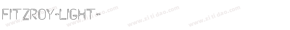 Fitzroy-Light字体转换