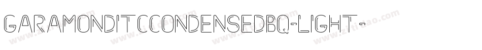 GaramondITCCondensedBQ-Light字体转换