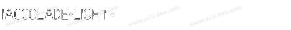 Iaccolade-Light字体转换