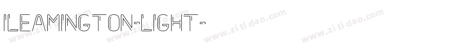 Ileamington-Light字体转换 Ileamington-Light字体转换