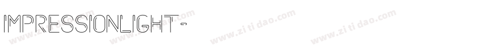 ImpressionLight字体转换