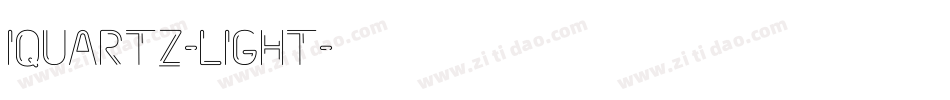 Iquartz-Light字体转换