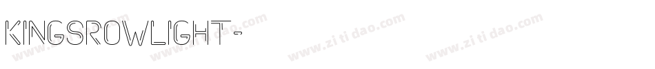 KingsrowLight字体转换