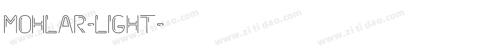 Mohlar-Light字体转换