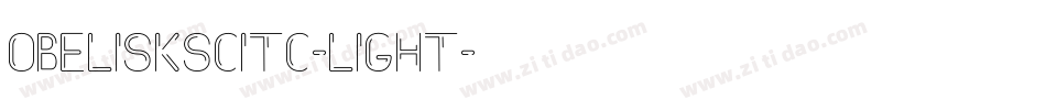 ObeliskSCITC-Light字体转换