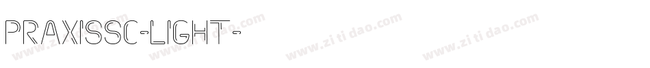 PraxisSC-Light字体转换