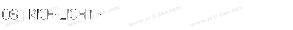 ostrich-light字体转换