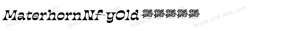 MaterhornNf-y0ld字体转换