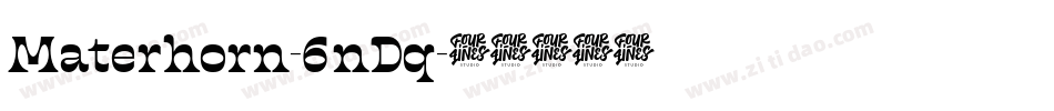 Materhorn-6nDq字体转换