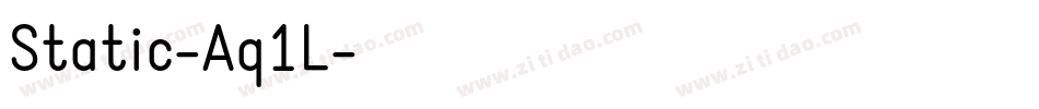 Static-Aq1L字体转换