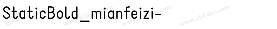 StaticBold_mianfeizi字体转换