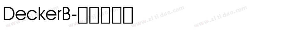 DeckerB字体转换
