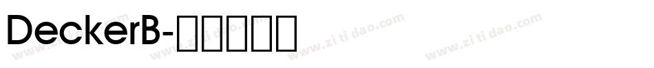 DeckerB字体转换