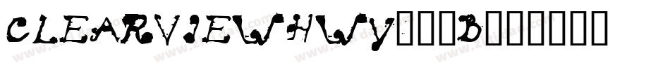 ClearviewHwy-3-B字体转换