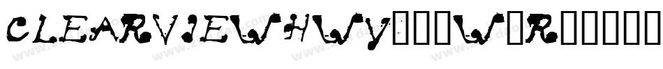 ClearviewHwy-5-W-R字体转换