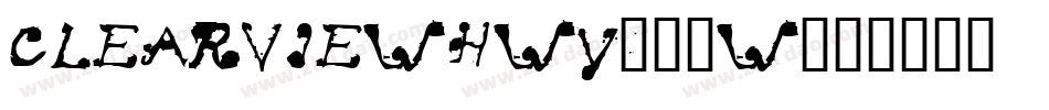 ClearviewHwy-5-W字体转换