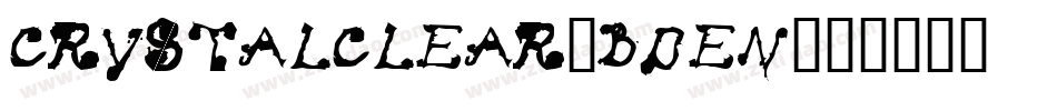 CrystalClear-BdEn字体转换