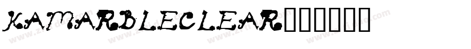 KAMarbleClear字体转换