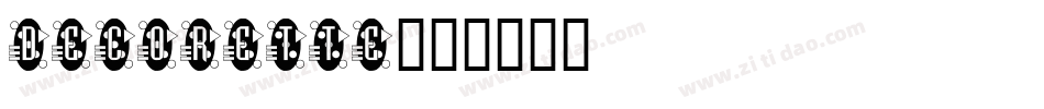 Decorette字体转换