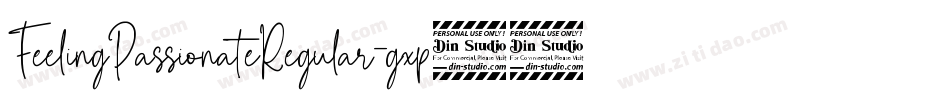 FeelingPassionateRegular-gxp34字体转换