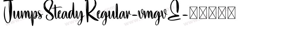 JumpsSteadyRegular-vmgvE字体转换