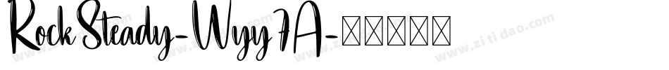RockSteady-Wyy7A字体转换