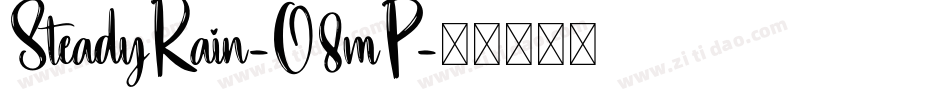 SteadyRain-O8mP字体转换