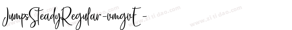JumpsSteadyRegular-vmgvE字体转换