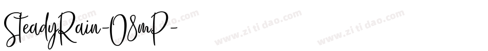 SteadyRain-O8mP字体转换