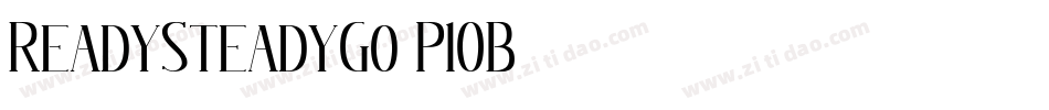 ReadySteadyGo-P10B字体转换