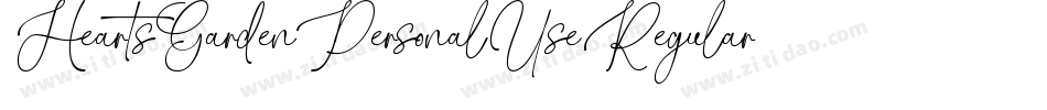 HeartsGardenPersonalUseRegular-Lgp4字体转换