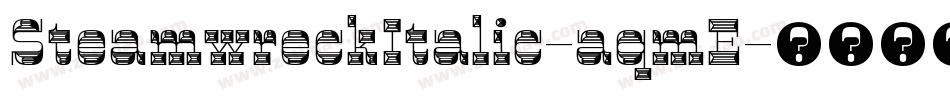 SteamwreckItalic-aqmE字体转换