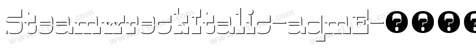 SteamwreckItalic-aqmE字体转换