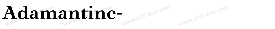 Adamantine字体转换
