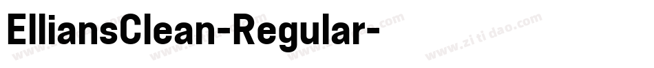 ElliansClean-Regular字体转换