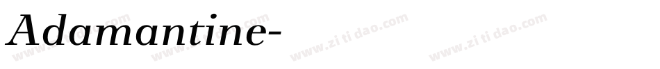 Adamantine字体转换