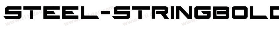 Steel-StringBoldItalic字体转换