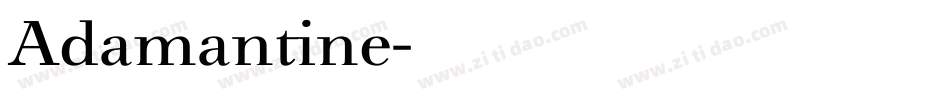 Adamantine字体转换